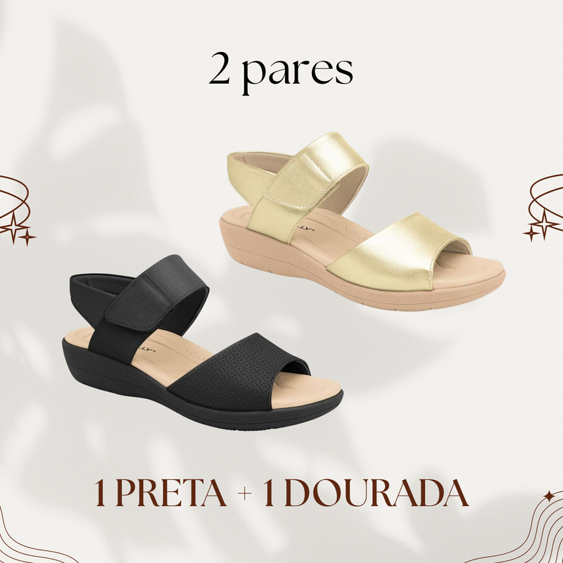 (COMPRE 1 LEVE 2) Sandália Ortopédica Marlly - Conforto para seus pés amar! - PROMO DO MÊS + BRINDE EXCLUSIVO!