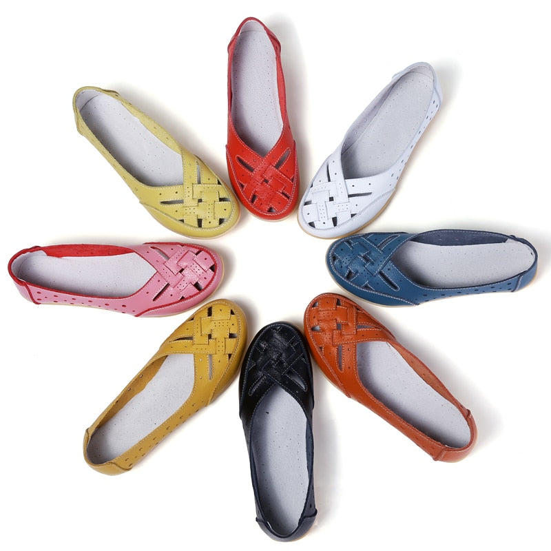 PROMOÇÃO VERÃO DE OFERTAS! (65%OFF) - O Mais Confortável, Leve e Bonito do Momento - Sapato Feminino Orto Flats
