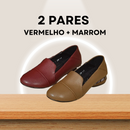 [LEVE 2 PAGUE 1] Sapatilha em Couro Ortopédica FlexCalm® - A solução ideal para o conforto dos pés! - PROMO MÊS DE JUNHO + BRINDE EXCLUSIVO