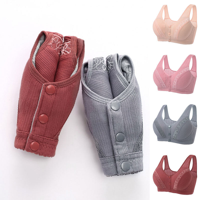 PROMOÇÃO VERÃO DE OFERTAS! (65%OFF) - [KIT 3 PEÇAS] Sutiã confortável com botões frontais - Sophia
