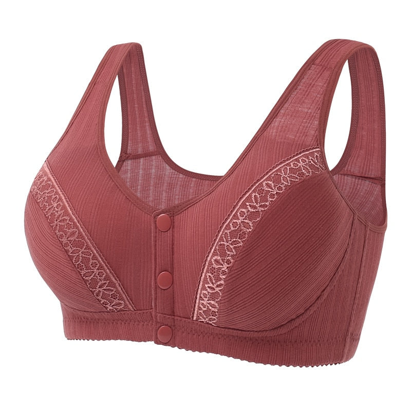 PROMOÇÃO VERÃO DE OFERTAS! (65%OFF) - [KIT 3 PEÇAS] Sutiã confortável com botões frontais - Sophia