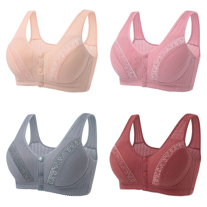 PROMOÇÃO VERÃO DE OFERTAS! (65%OFF) - [KIT 3 PEÇAS] Sutiã confortável com botões frontais - Sophia