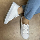 [MEGA PROMOÇÃO MÊS DO CONSUMIDOR] - COMBO OKAY!  2 PARES - Tênis Ortopédico SlimFit Branco + Slip Ortopédico Nobuc -